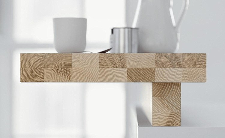 Soul of the kitchen: bar element with individual grain and precise layered adhesion 