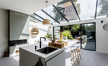 keuken bulthaup met glazen dak