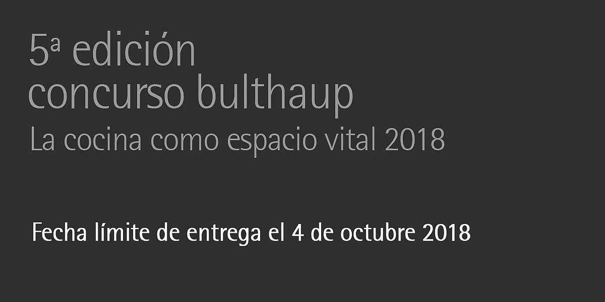 Concurso bulthaup 2018