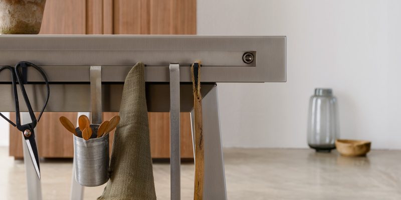 Bulthaup b2 kitchen island workbench highlighting the 2026 kitchen trends quiet luxury materiality