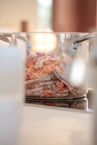 bulthaup-perpignan-tristano-event-essen-garnelen-topf